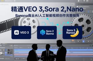 精通VEO 3，Sora 2，Nano Banana商业AI人工智能视频创作完整指南-赚钱驿站