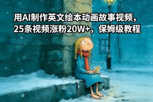 用AI制作英文绘本动画故事视频，25条视频涨粉20W+，保姆级教程-赚钱驿站