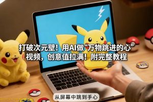 打破次元壁!用AI做【万物跳进手心】视频,创意值拉满!附完整教程-赚钱驿站