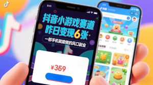 抖音小游戏赛道，昨日变现600+，零基础一部手机就能做的风口副业【揭秘】-赚钱驿站