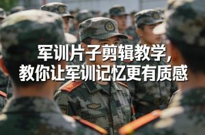 军训片子剪辑教学，教你让军训记忆更有质感-赚钱驿站