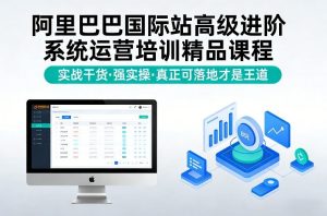 阿里巴巴国际站高级进阶系统运营培训精品课程，实战干货，强实操，真正可落地才是王道-赚钱驿站