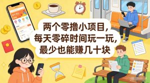 两个零撸小项目，每天零碎时间玩一玩，最少也能賺几十米【揭秘】-赚钱驿站