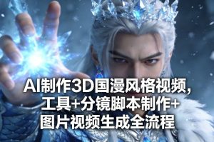 AI制作3D国漫风格视频，工具+分镜脚本制作+图片视频生成全流程-赚钱驿站