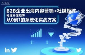 B2B企业出海内容营销+社媒矩阵，从0到1的系统化实战方案-赚钱驿站