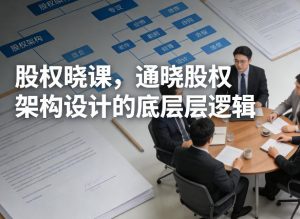 股权晓课，通晓股权架构设计的底层逻辑-赚钱驿站