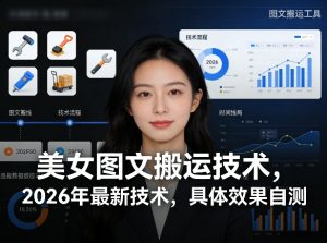 美女图文搬运技术，2026年最新技术，具体效果自测-赚钱驿站