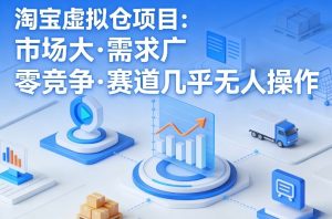 淘宝虚拟仓项目,市场大,需求广,零竞争,赛道几乎没人操作-赚钱驿站
