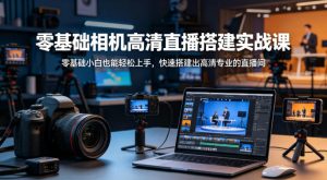 零基础相机高清直播间搭建实战课,小白也能轻松上手,快速搭建出高清专业的直播间-赚钱驿站