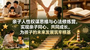 亲子人性权谋思维与心法修炼营，实现亲子同心、共同成长，为孩子的未来发展筑牢根基【音频】-赚钱驿站