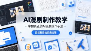 AI漫剧制作教学，带你掌握真正的AI漫剧操作手法，直接复用的实操流程-赚钱驿站