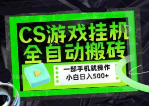 CSGO游戏挂G捡漏搬砖，超稳定的项目，带领1000+小白实现日入500+，数据可视频验证【揭秘】-赚钱驿站