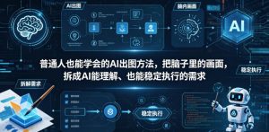 普通⼈也能学会的AI出图⽅法,把脑子里的画面,拆成AI能理解、也能稳定执行的需求【文档】-赚钱驿站