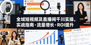 全域短视频及直播间千川实操,实战指南·流量增长·ROI提升-赚钱驿站