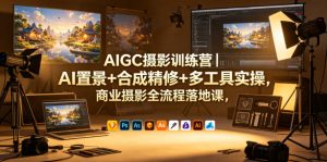 AIGC摄影训练营｜AI置景+合成精修+多工具实操，商业摄影全流程落地课-赚钱驿站