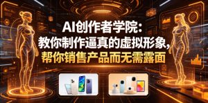 AI创作者学院:教你制作逼真的虚拟形象,帮你销售产品而无需露面【原创双语字幕】-赚钱驿站