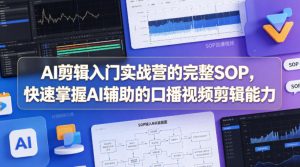 AI剪辑入门实战营的完整SOP，快速掌握AI辅助的口播视频剪辑能力-赚钱驿站