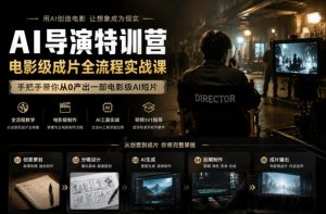 AI导演特训营,电影级成片全流程实战课,手把手带你从0产出一部电影级AI短片-赚钱驿站
