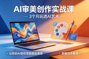 AI审美创作实战课,3个月玩透AI艺术,让你的AI创作思路脱胎换骨,突破创作瓶颈(更新0617)-赚钱驿站