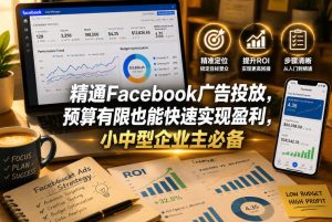 精通Facebook广告投放，预算有限也能快速实现盈利，小中型企业主必备【原创双语字幕】-赚钱驿站