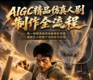 AIGC精品仿真人剧豢龙人全流程制作解析2026,国风仿真人创作+打斗剧情+人设编排,一站式AI短剧入门-赚钱驿站