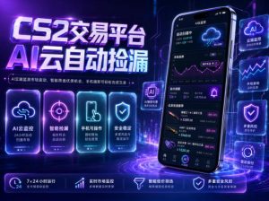 CS2交易平台AI云自动捡漏，多年稳定运行，无需手机，支持任何形式验证，日入300+【揭秘】-赚钱驿站