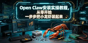 Open Claw安装实操教程,从零开始一步步一步步把小龙虾装起来-赚钱驿站