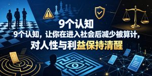 付费文章：9个认知，让你在进入社会后减少被算计，对人性与利益保持清醒-赚钱驿站