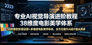 专业AI视觉导演进阶教程，38种爆款影视运镜+多维度电影美学体系，全方位提升AI成片高级感与镜头质感-赚钱驿站