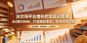 沃尔玛平台增长的实战运营课，从0到100W，打造爆款单品，实现业绩飞跃-赚钱驿站