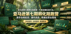 亚马逊第七期孵化陪跑营｜千单店铺实战打法，新手合规起店、避坑选品、数据运营全落地-赚钱驿站