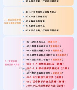 小红书虚拟项目特训班9.0,AI原创PPT技术全跑通,单品单店月纯利润几个W-赚钱驿站