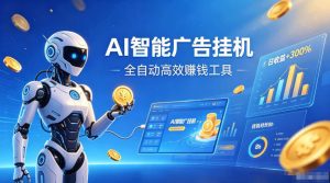 AI智能广告挂G,在家自动賺收益,全程无需人工操作、不用直播、不用拉人【揭秘】-赚钱驿站