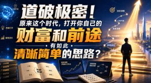 公众号灏泽异谈付费文：道破极密！原来这个时代，打开你自己的财富和前途，有如此清晰简单的思路？！-赚钱驿站