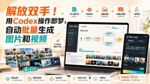 解放双手!用Codex操作即梦,自动批量生成图片和视频-赚钱驿站