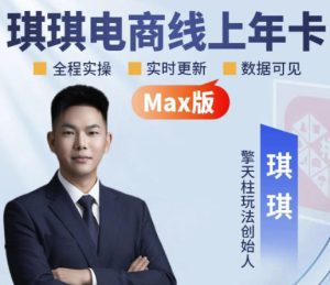 琪琪电商-拼多多年卡2026年8月更新，全类目自然流+付费爆单+擎天柱3.0大促卡流量+非标品高阶运营全套实战课（更新0827）-赚钱驿站