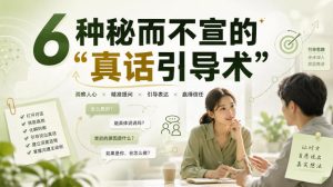 付费文章：6种秘而不宣的“真话引导术”-赚钱驿站