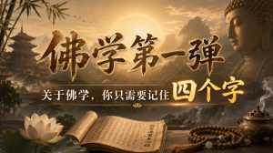 付费文章：佛学第一弹，关于佛学，你只需要记住四个字-赚钱驿站