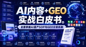 AI内容+GEO实战白皮书,全面掌握AI量产SOP与GEO分发机制【文档】-赚钱驿站