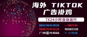 海外TikTok挂G流量变现，7X24自动运行，广告曝光收益，收益日结【揭秘】-赚钱驿站