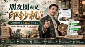 朋友圈就是“印钞机”,风水师私域变现108个野路子,一条朋友圈换一单生意,线上线下一起吃【文档】-赚钱驿站