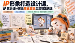 IP形象打造设计课，IP策划设计落地商业变现全流程系统课-赚钱驿站