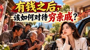 某公众号付费文章：有钱之后，该如何对待穷亲戚？-赚钱驿站