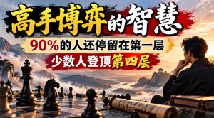 付费文章：高手博弈的智慧，90%的人还停留在第一层，少数人登顶第四层-赚钱驿站