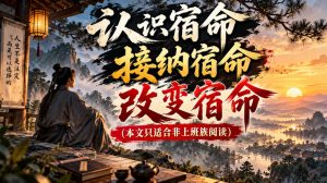 某公众号付费文章：认识宿命，接纳宿命，改变宿命（本文只适合非上班族阅读）-赚钱驿站
