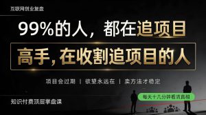 做项目不如卖项目，做知识付费自己当老板，教人从“干活的人”变成“收钱的人”【揭秘】-赚钱驿站