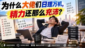 付费文章:为什么大佬们日理万机,精力还那么充沛?-赚钱驿站