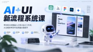 【无水印】AI+UI新流程系统课,带你把AI完整融入日常UI设计工作流,从出稿效率到作品质量全面提升(2026第4期)-赚钱驿站