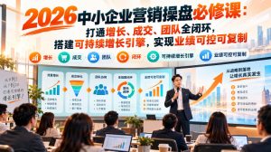 2026中小企业营销操盘必修课：打通增长、成交、团队全闭环，搭建可持续增长引擎，实现业绩可控可复制-赚钱驿站