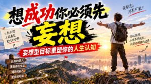 付费文章:想成功你必须先妄想,妄想型目标重塑你的人生认知-赚钱驿站